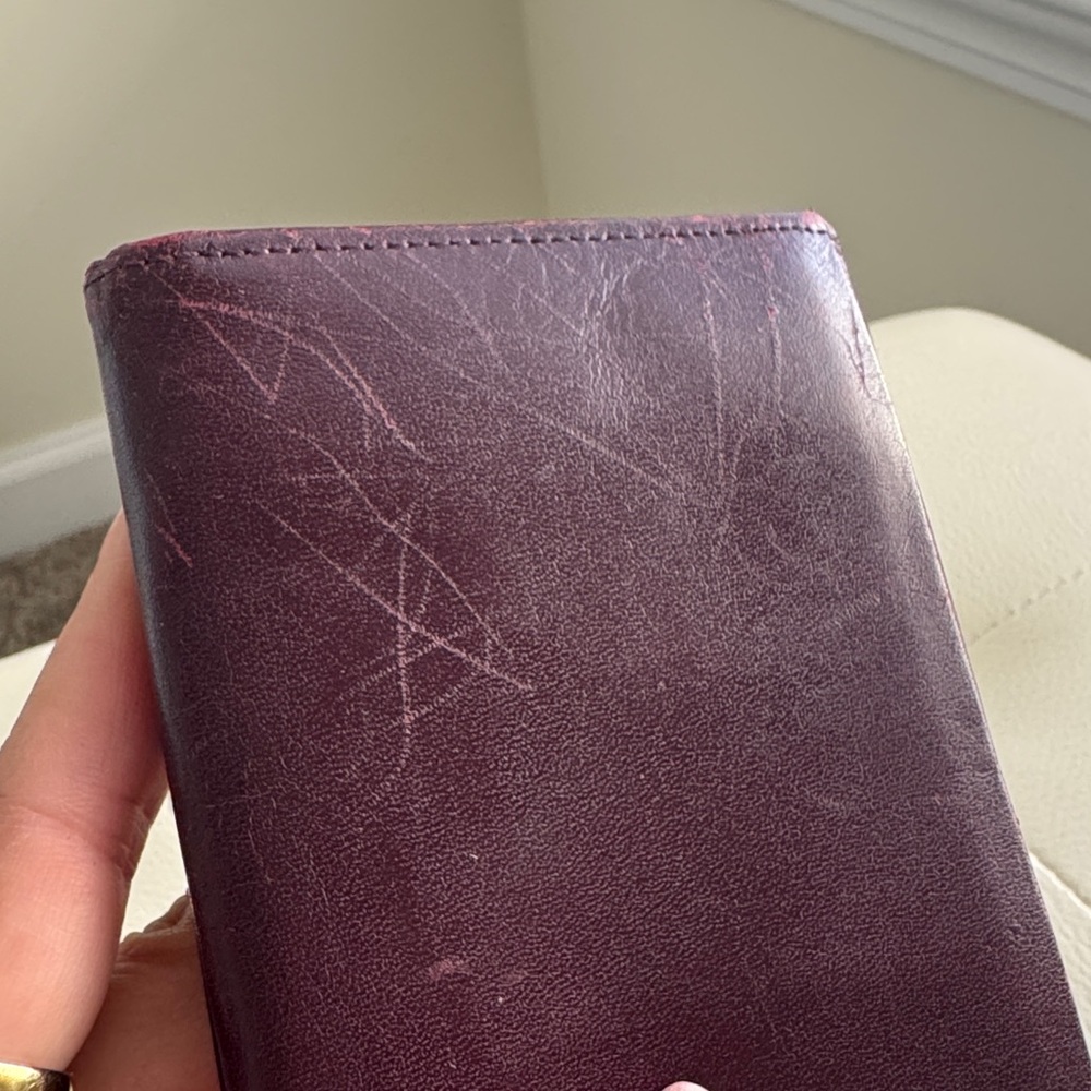 Givenchy Vintage Burgundy Leather Long Wallet - Picture 12 of 12